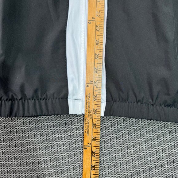 NBA Licensed Apparel Upswing Jacket Mens L Black & White Lightweight Windbreaker - Picture 8 of 9